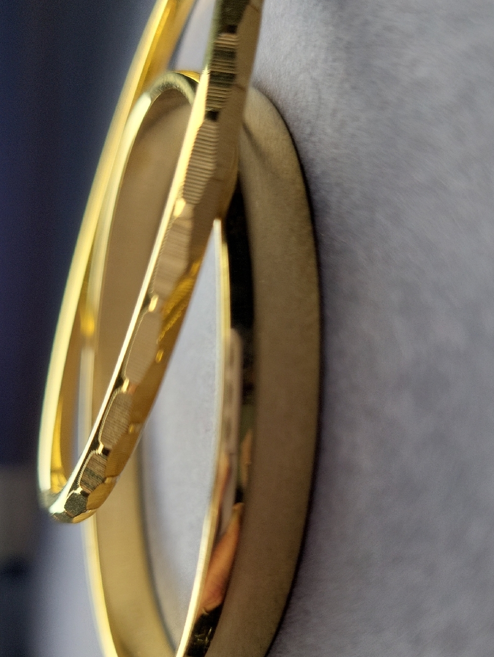 Monet Gold Tone Bangle Bracelet Duo